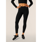 Freddy Womens Knitted 7/8 Leggings High Waisted In Black