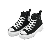 Converse Womens Ctas Lift Platform Shoes In Black And White