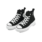 Converse Womens Ctas Lift Platform Shoes In Black And White