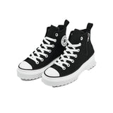 Converse Womens Ctas Lift Platform Shoes In Black And White
