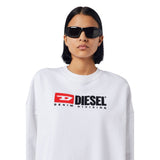 Diesel Womens L Robbie Sweatshirt Dress In White