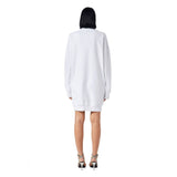 Diesel Womens L Robbie Sweatshirt Dress In White