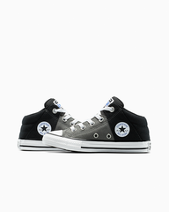 Converse Boys Axel Clourblocking Mid Sneakers In Black & Grey