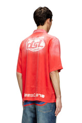 Diesel Mens S-Elly Red Shirt