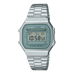 Casio Retro Silver Gry Digital Dial Watch