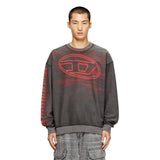 Diesel Mens S-Boxt-T1 Sweater In Dark Grey