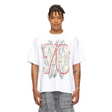 Diesel Mens M T-Boxt-T8 Relaxed T-Shirt In White