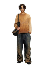 Diesel Mens S-Aron Crew Sweatshirt In Brown