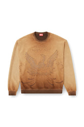 Diesel Mens S-Aron Crew Sweatshirt In Brown