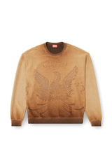 Diesel Mens S-Aron Crew Sweatshirt In Brown