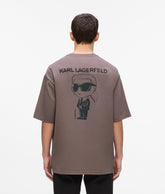 Karl Lagerfeld Mens Big Ikon T-Shirt In Purple