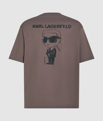 Karl Lagerfeld Mens Big Ikon T-Shirt In Purple