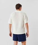 Karl Lagerfeld A1M46068 Hotel Karl Crochet Ss Polo Cream