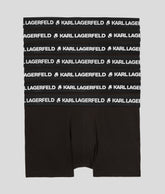Karl Lagerfeld Mens Logo Trunk Boxers Set In Black