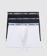 Karl Lagerfeld Mens 3 Pack Trunks In Multi