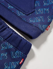 Levis 0038880 Kids Lvb Levi'S Aop Jogger Set Blue