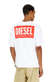 Diesel Mens M T-Box Bisk Relaxed T-Shirt In White