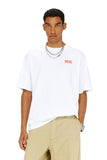 Diesel Mens M T-Box Bisk Relaxed T-Shirt In White