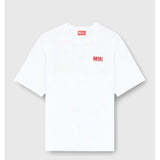 Diesel Mens T-Box Bisk Relaxed T-Shirt In White