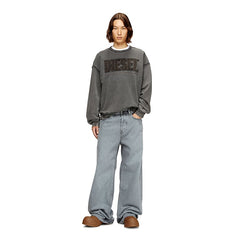 Diesel Mens S-Boxt-Raw V1 Sweatshirt In Grey