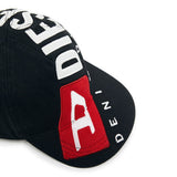 Diesel Mens C Div Cap In Black/Red/White