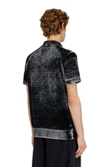 Diesel Mens Lawrie Knitwear Golfer In Charcoal Black