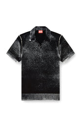 Diesel Mens Lawrie Knitwear Golfer In Charcoal Black