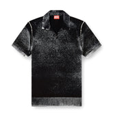 Diesel Mens Lawrie Knitwear Golfer In Charcoal Black
