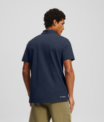 Karl Lagerfeld Mens Kameo Logo Golfer In Navy