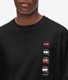 Karl Lagerfield Mens Ikon T-Shirts In Black
