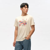 Jeep Womens Fashion Graphic T-Shirt In Chalk