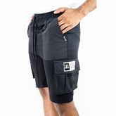 Starter Mens Cargo Shorts In Black