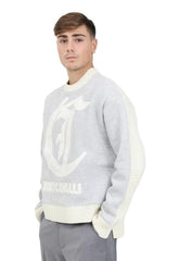 Just Cavalli 77Oafm02 Cmf20 Fleece Knit 004 Beige/Grey