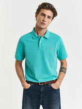 Gant Regular Shield Ss Pique Polo Turquoise