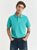 Gant Regular Shield Ss Pique Polo Turquoise