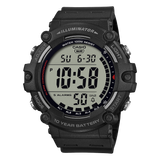 Casio Digital Rubber Gents Watch In Black