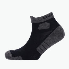 Salomon Unisex Aero Ankle Socks In Black and Grey