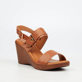Butterfly Feet Ladies Allora 4 Shoes In Tan