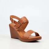 Butterfly Feet Ladies Allora 4 Shoes In Tan