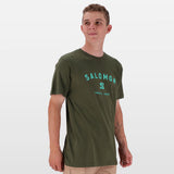 Salomon Mens Alpine Short Sleeves T-Shirts In Olive Night