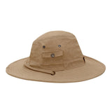 Jeep Unisex Wide Brim Sun Hat In Brown