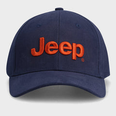 Jeep Unisex Basic Branded Peak Headwear Navy