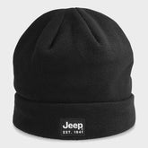 Jeep Unisex Polar Fleece Beanie Headwear Black