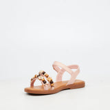 Little Miss Black Kids Anna 1 Sandals In Pink