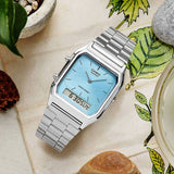 Casio Retro Anadigi Ice Blue Watch