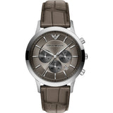 Emporio Armani Mens Arch Chrono Watch In Grey