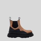 Replay Womens Artic Nubuck Chelsea Boots In Camel/Black