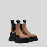 Replay Womens Artic Nubuck Chelsea Boots In Camel/Black