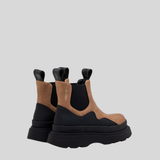 Replay Womens Artic Nubuck Chelsea Boots In Camel/Black