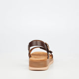 Heart & Sole Ladies Astrid 1 Sandals In Chocolate
